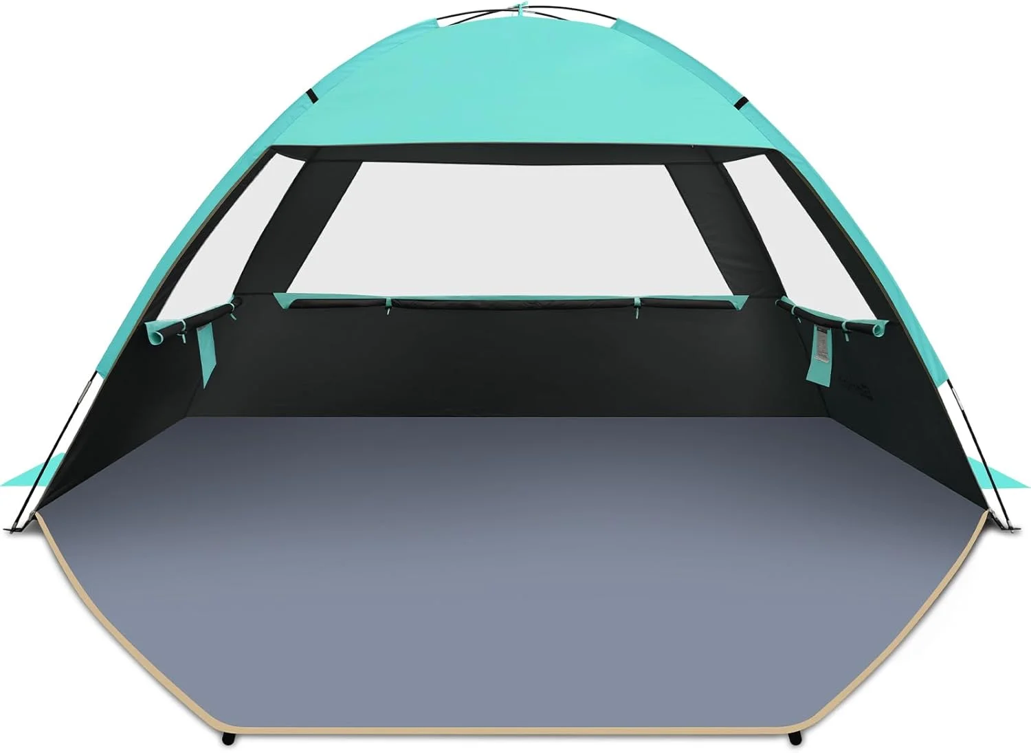 Gorich Beach Tent Sun Shelter for 3/4/6/8/10 Person with UPF 50+ UV Protection, Lightweight & Easy Setup Beach Shade - Image 6