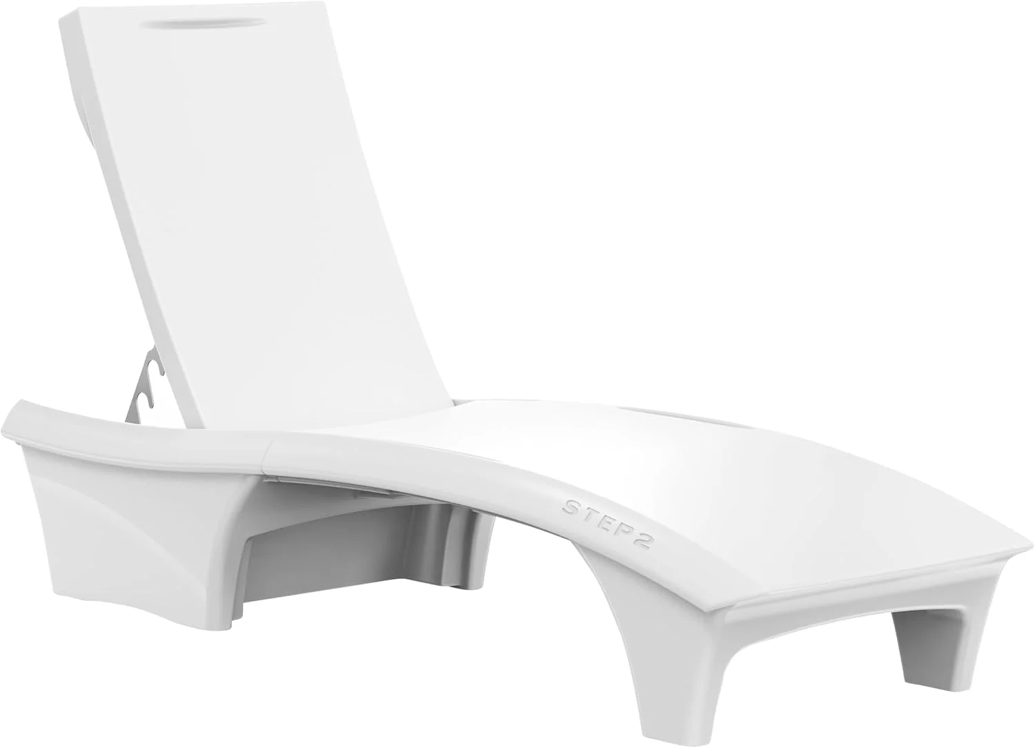 Step2 Vero Adirondack Chair, Stylish Poolside Lounger, Waterproof Patio Furniture for Sun Shelf - Image 8