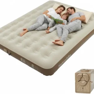 Alternative view of Naturehike California King Size Air Mattress with Built-in USB Rechargeable Pump, 992 lbs Max Support Inflatable