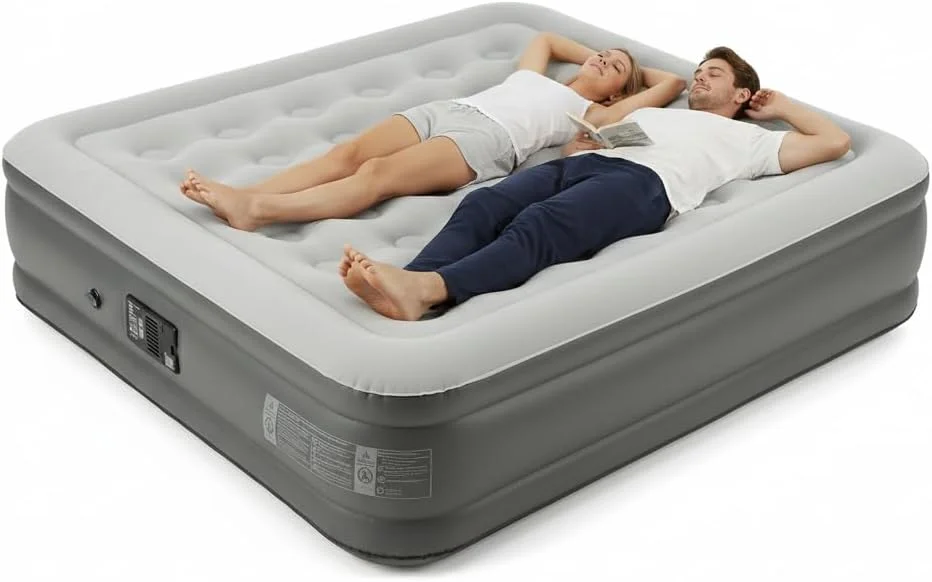 Naturehike California King Size Air Mattress with Built-in USB Rechargeable Pump, 992 lbs Max Support Inflatable - Image 3