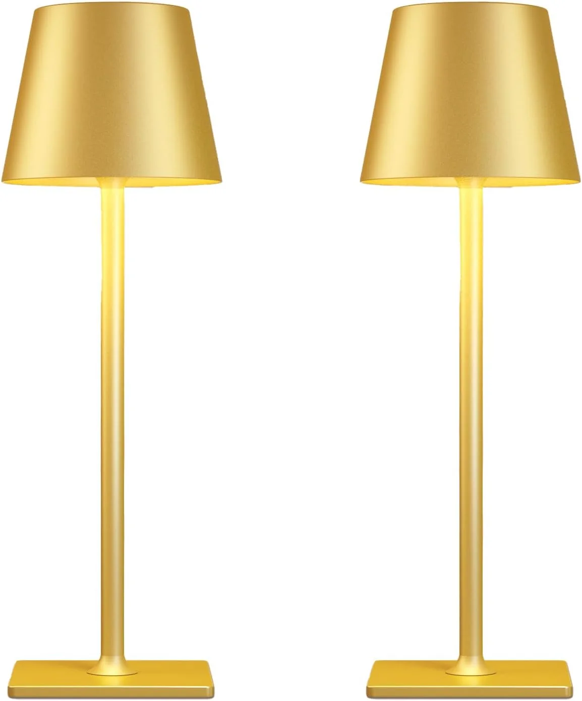Yogaret 4 Pack Gold Rechargeable Led Cordless Table Lamps - Image 7