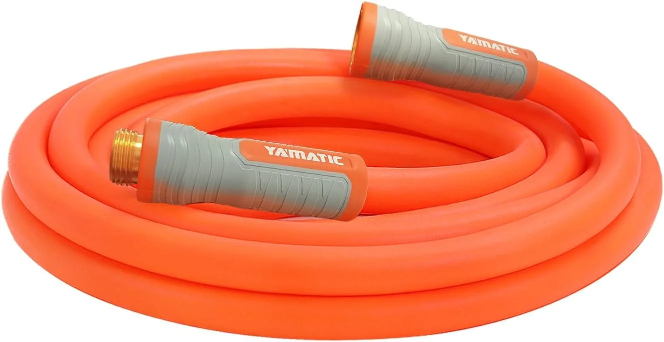 YAMATIC Flexible Garden Hose 5/8 x 75ft, 360° Swivel Handle, Burst 600 PSI, 75 Foot Heavy Duty Water Hose for - Image 10