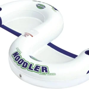Sportsstuff Noodler 1 Inflatable Floating Lounge Chair with Cup Holder, Red & White