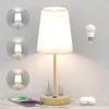 Addtam Bedroom Table Lamp, Dimmable