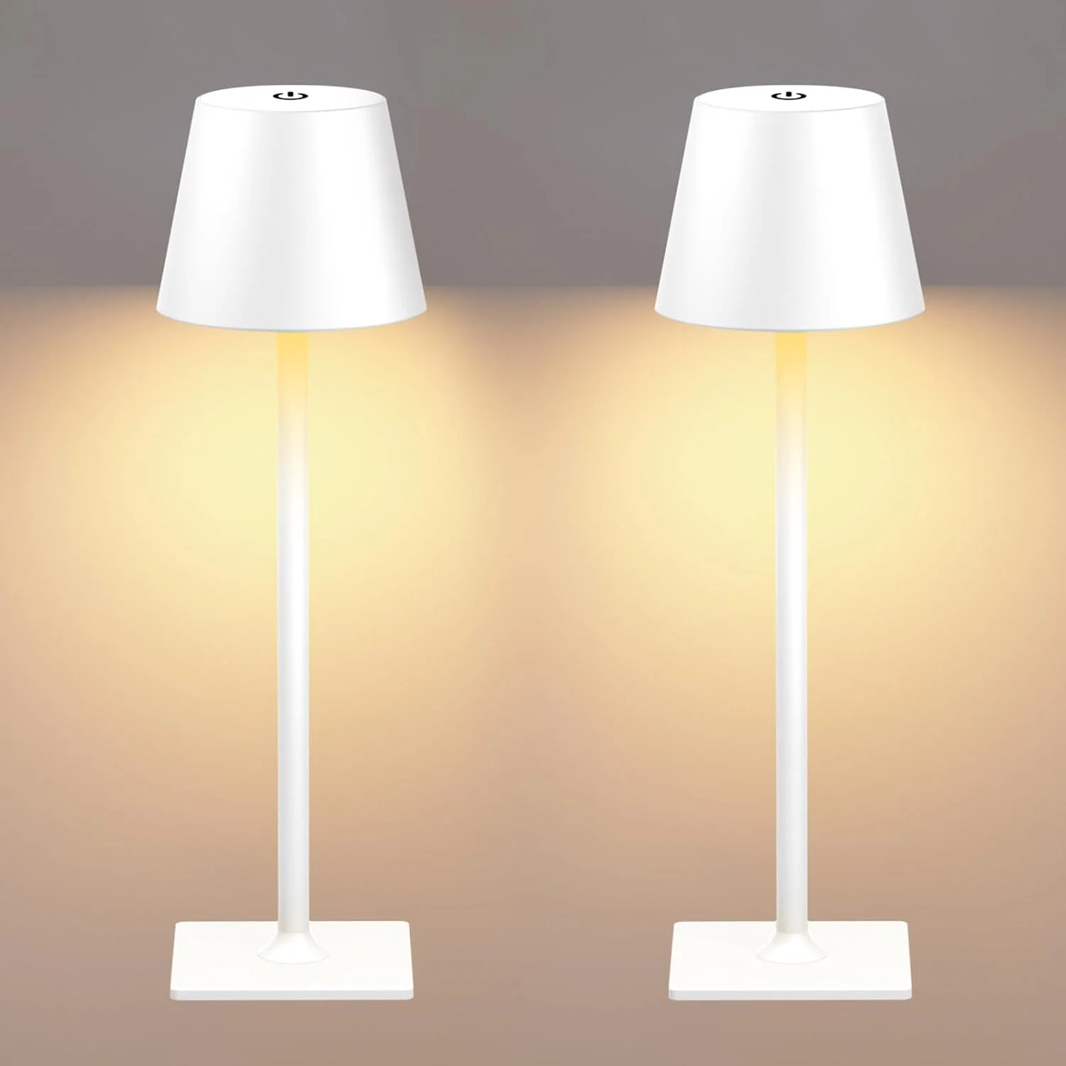 Yogaret 4 Pack Gold Rechargeable Led Cordless Table Lamps - Image 3