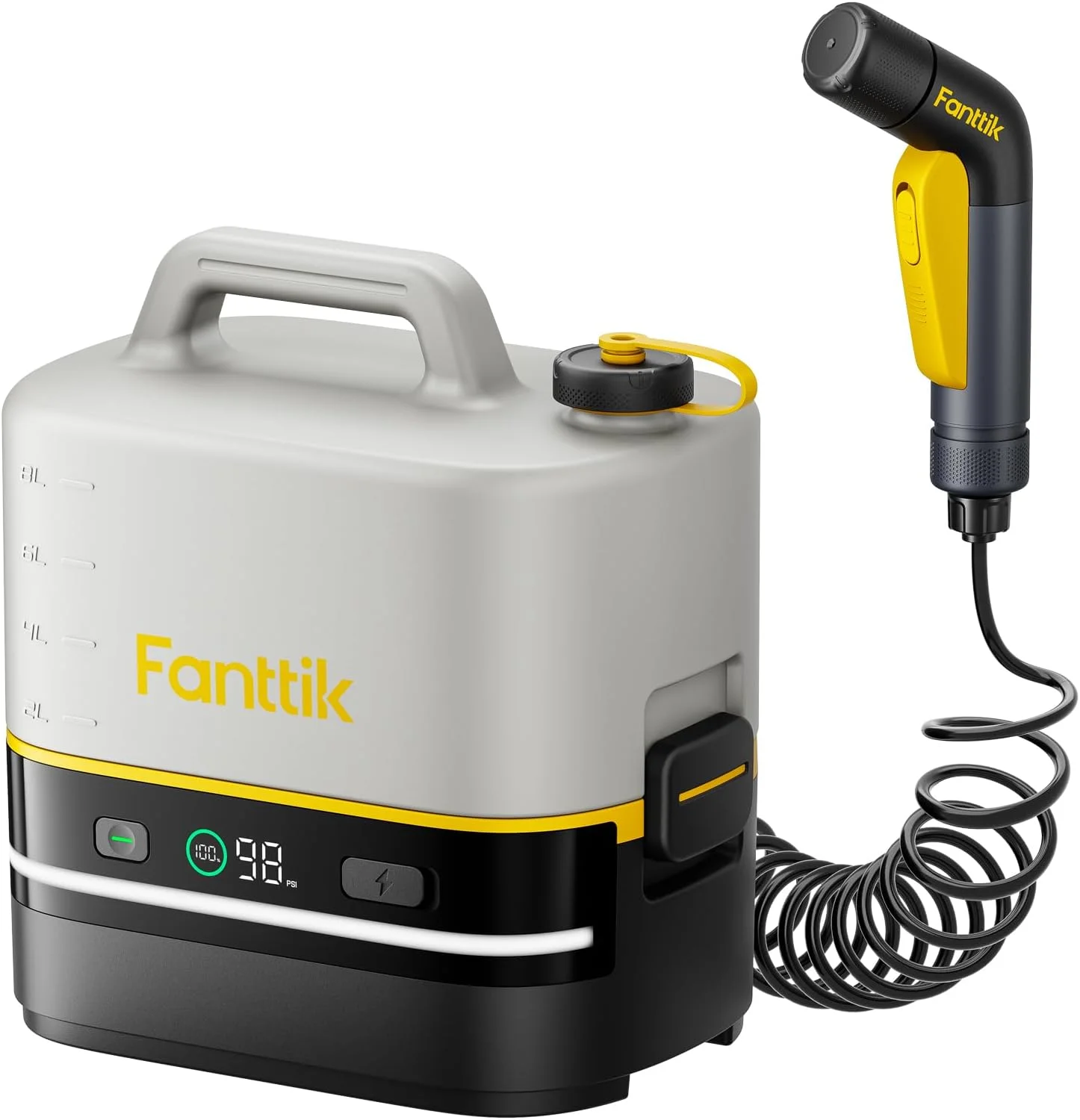 Fanttik NB10 Nano Portable Cordless Electric Sprayer w/2.1Gal Tank, HD LED Display, 4000mAh Lithium Battery & Built-in