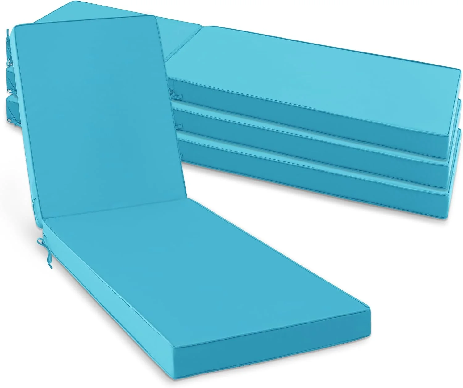 Summsun Chaise Lounge Cushions Outdoor Set of 2, Waterproof and Fade Resistant Sun Lounger Replacement Cushion - Image 18