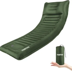 Alternative view of TOBTOS Double Sleeping Pad for Camping, Extra Thick 6 Camping Mattress 2 Person with Pillow Built-in Foot Pump