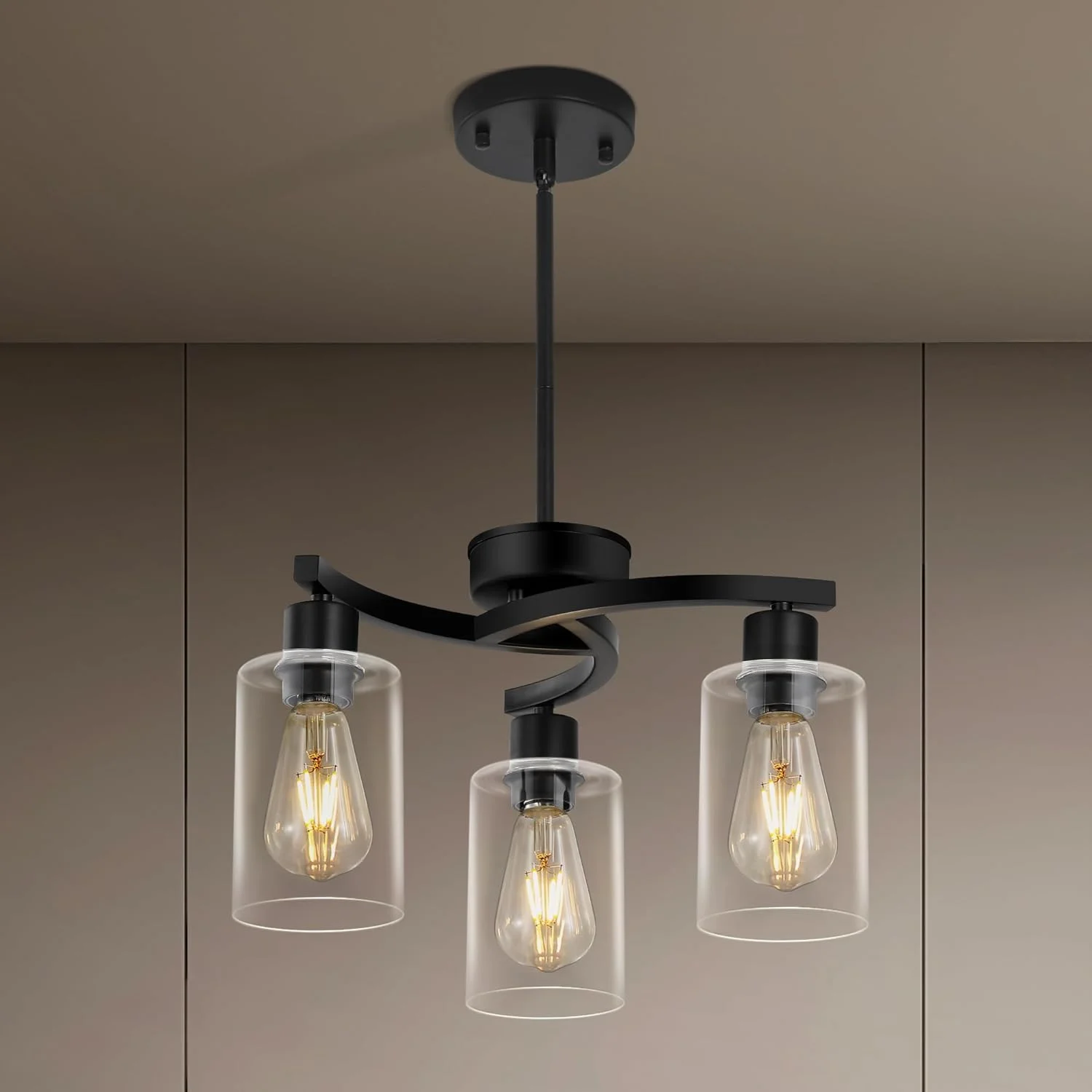 Syltherra 3 Light Brushed Nickel Dining Room Light Fixture - Image 4