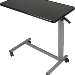 Alternative view of Vaunn Medical Cart Adjustable Overbed Table with Wheels, Rolling Bedside Table for Hospital, Portable Standing Cart &