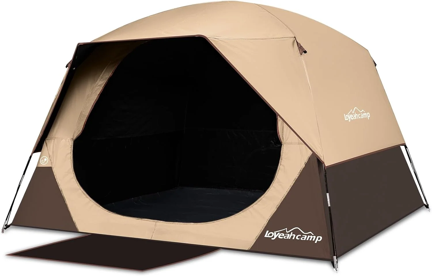 LOYEAHCAMP Tent 4/6 Person Blackout Camping Tent with Rainfly, Waterproof Portable Double Layer Family Dome Tent for - Image 3