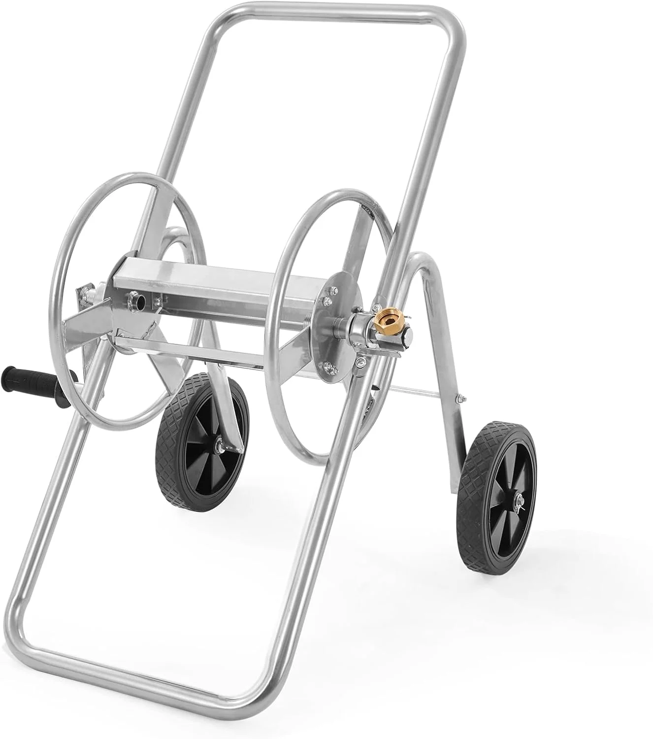 VEVOR Hose Reel Cart, Hold Up to 250 ft of 5/8’’ Hose, Garden Water Hose Carts Mobile Tools with 4 Wheels