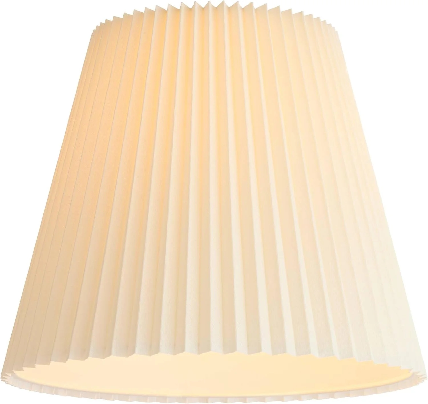 10 Top x 17 Bottom x 14 1/2 High x 14 3/4 Slant Lamp Shade (Pre-Assembled) Replacement Large Ivory White Bell Round - Image 8