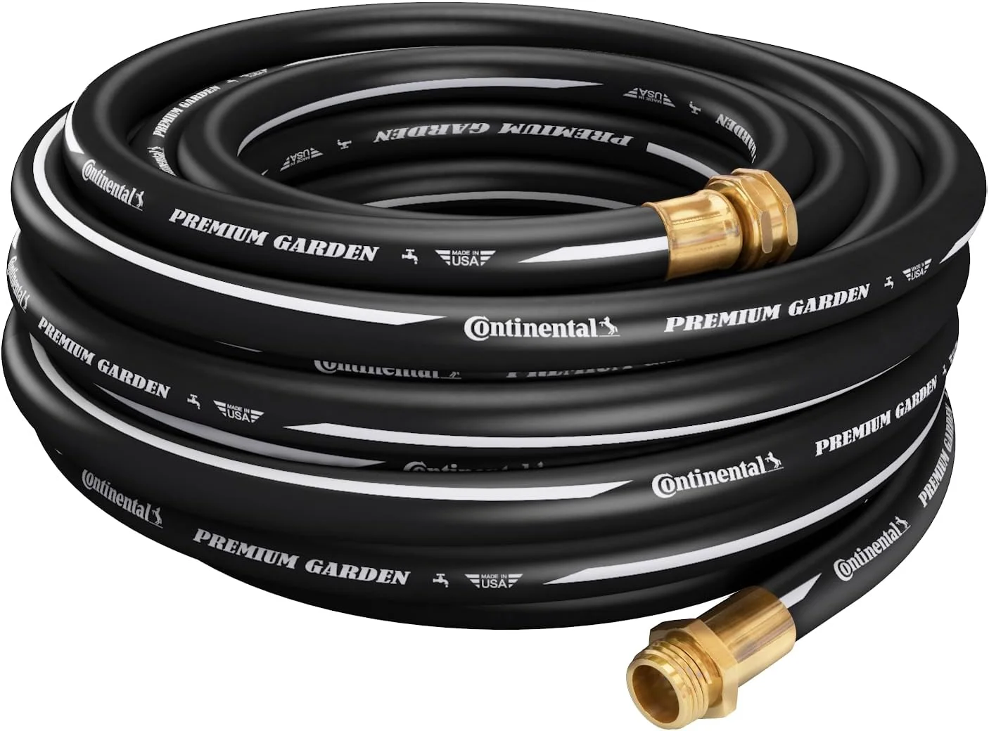 Continental Premium Garden Black Heavy Duty Cold Water Garden Hose, 5/8in Inside Diameter x 100ft Length - Image 4