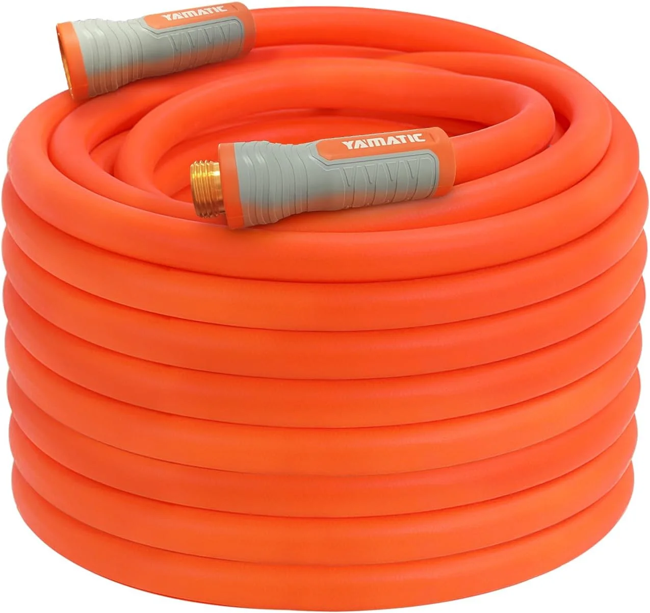 YAMATIC Flexible Garden Hose 5/8 x 75ft, 360° Swivel Handle, Burst 600 PSI, 75 Foot Heavy Duty Water Hose for - Image 5