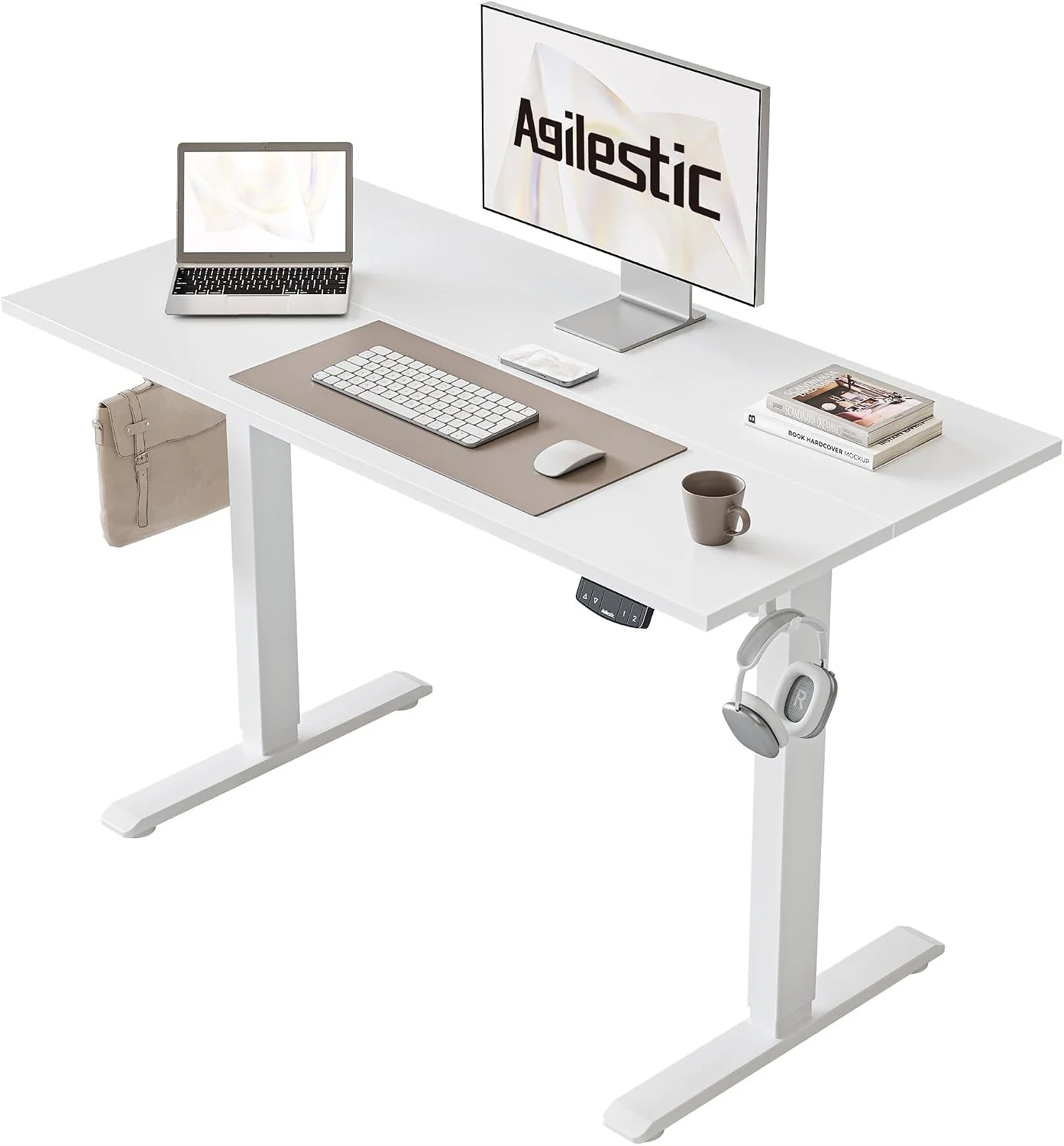 Agilestic Electric Standing Desk, 48 x 24 Inches Height Adjustable Desk - Image 5