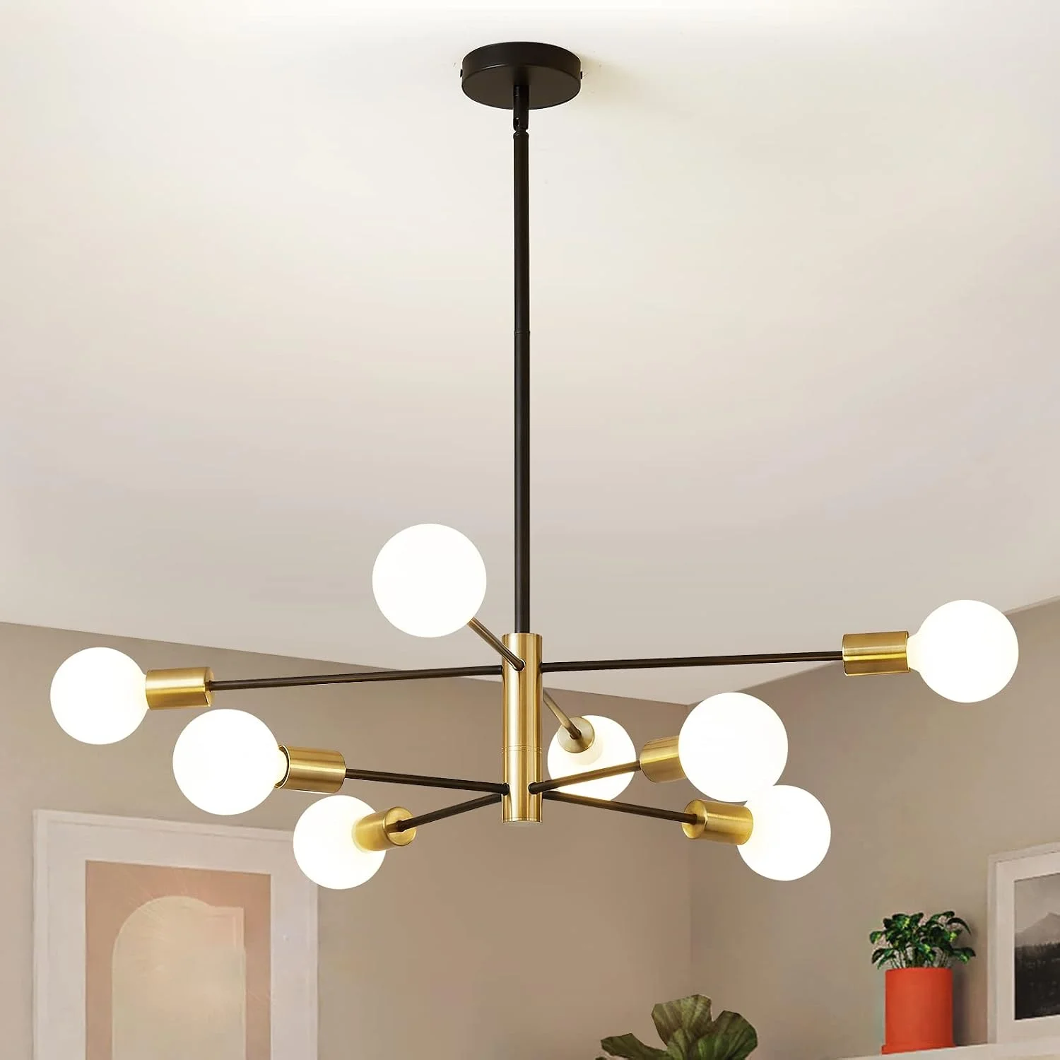 RUIYEY Modern Sputnik Chandeliers Light