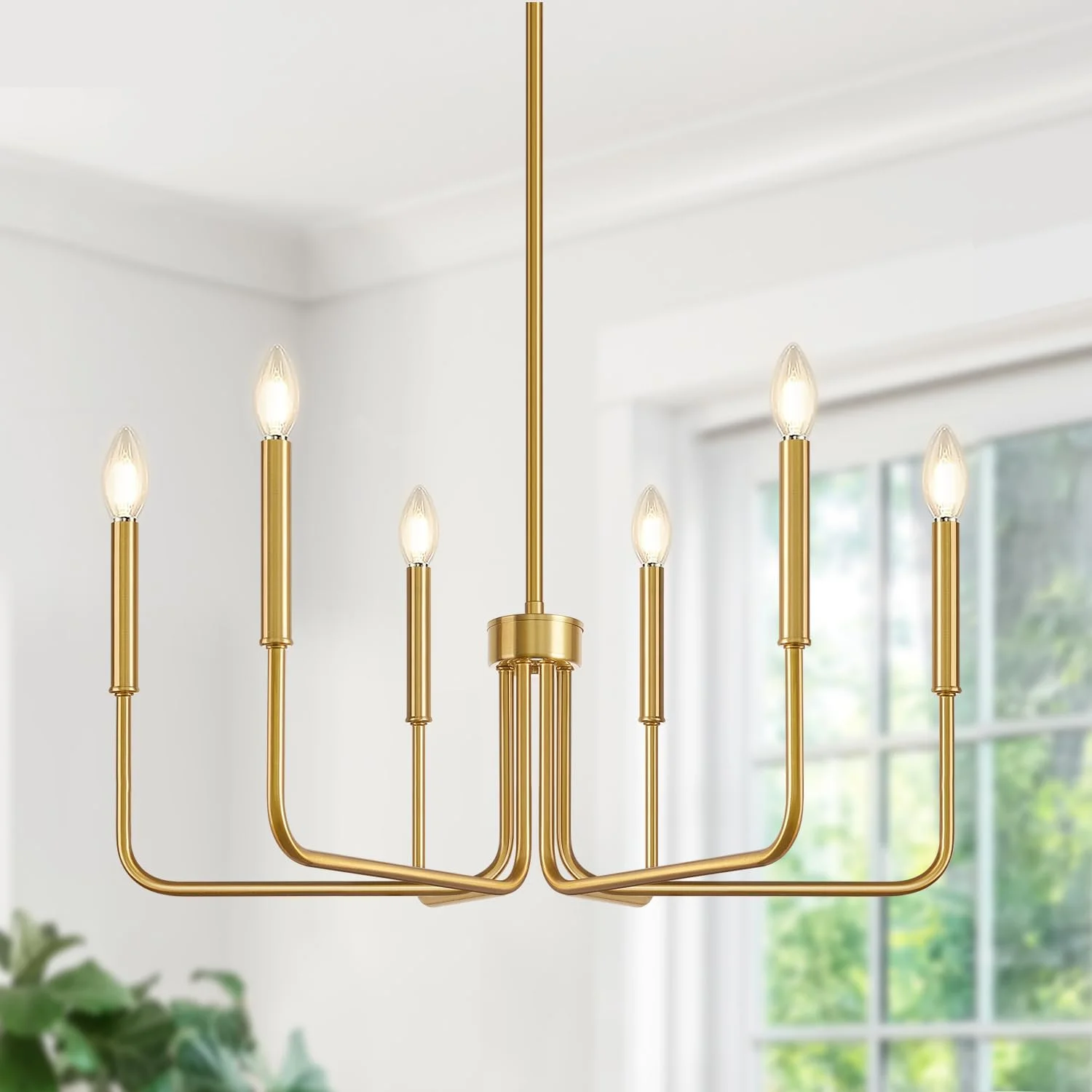 6-Light Farmhouse Chandelier for Dining Room Lighting Fixtures Hanging - Image 10