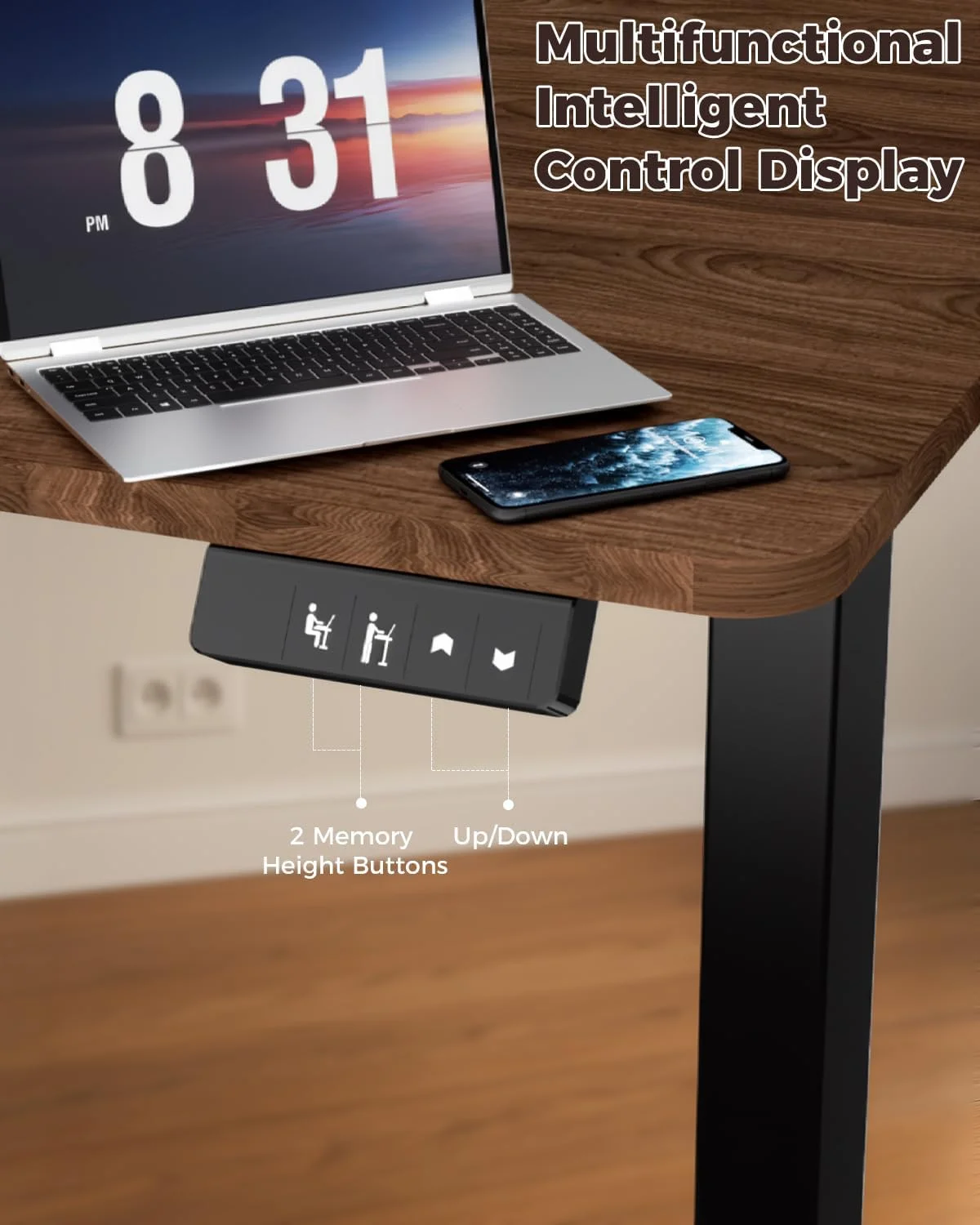 NEXT BEAUTY Electric Standing Desk 48 x 24, Height Adjustable 28-46 - Image 5