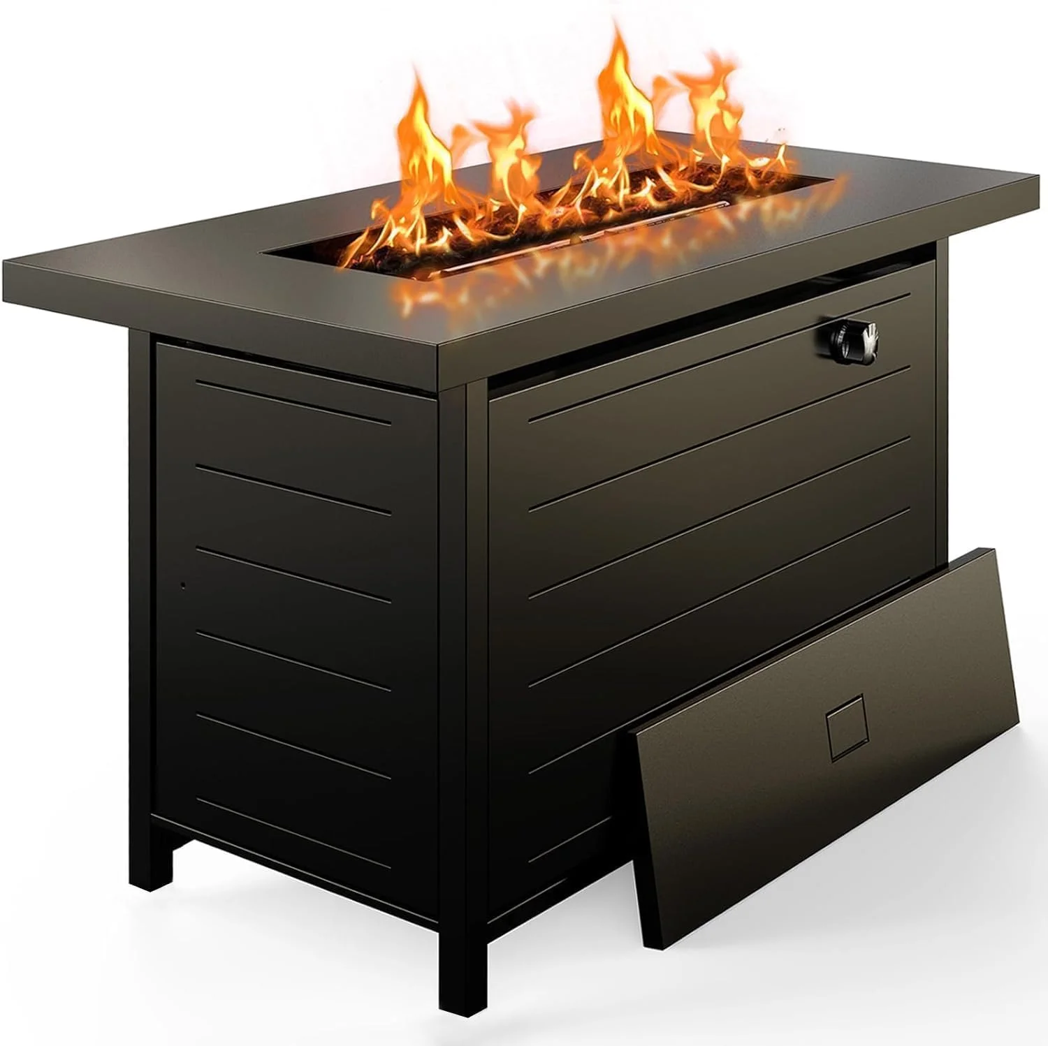 Ciays Large Propane Fire Pit 19 Inch, Gas Fire Pit with Grill Grate, Folding Legs, 58, 000 BTU - Image 6
