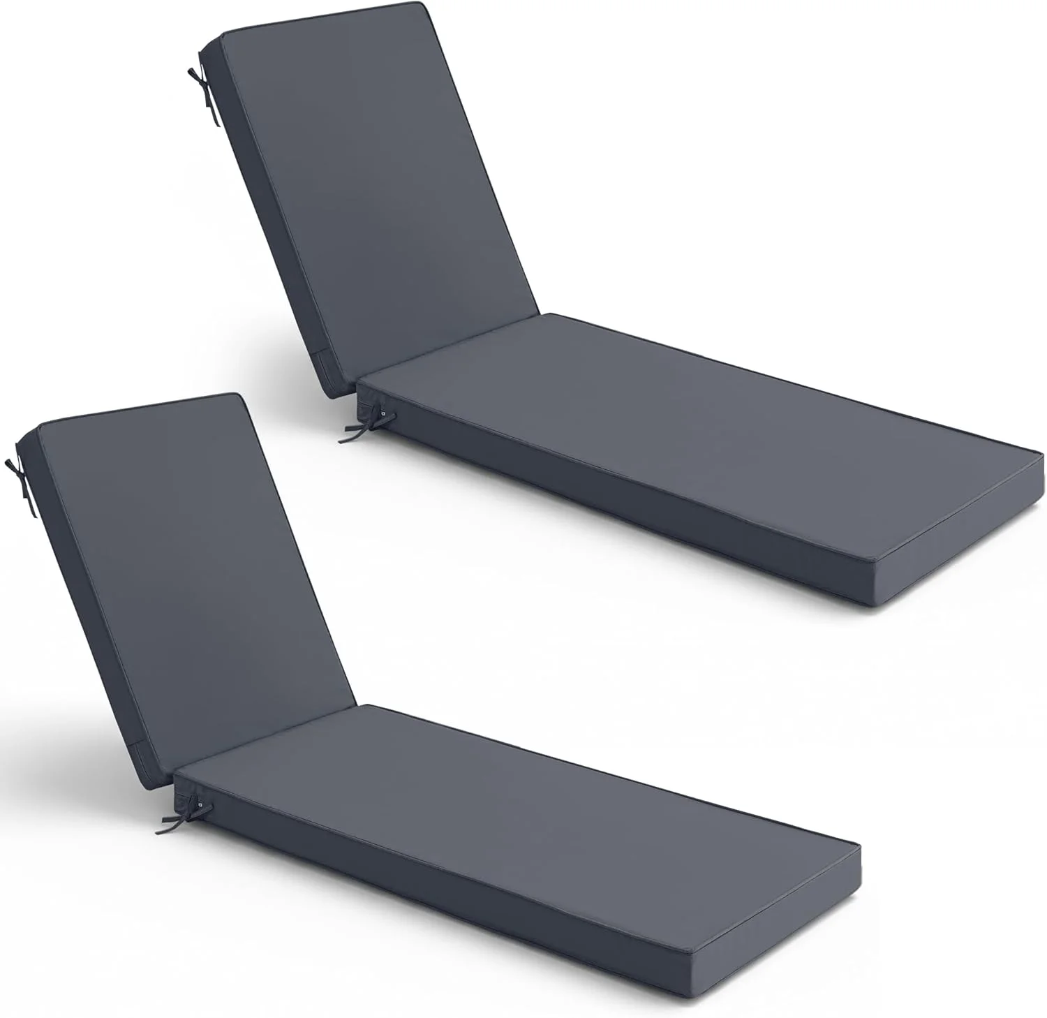 Summsun Chaise Lounge Cushions Outdoor Set of 2, Waterproof and Fade Resistant Sun Lounger Replacement Cushion - Image 12