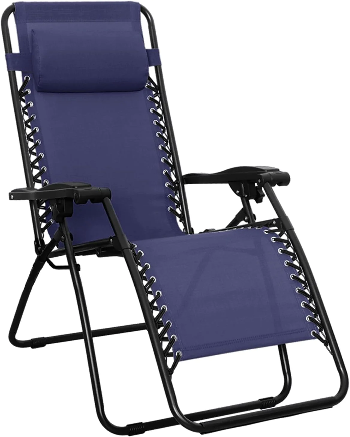Amazon Basics Zero Gravity Lounge Chair with Pillow, Foldable Outdoor Reclining Chair for Patio and Beach - Image 3