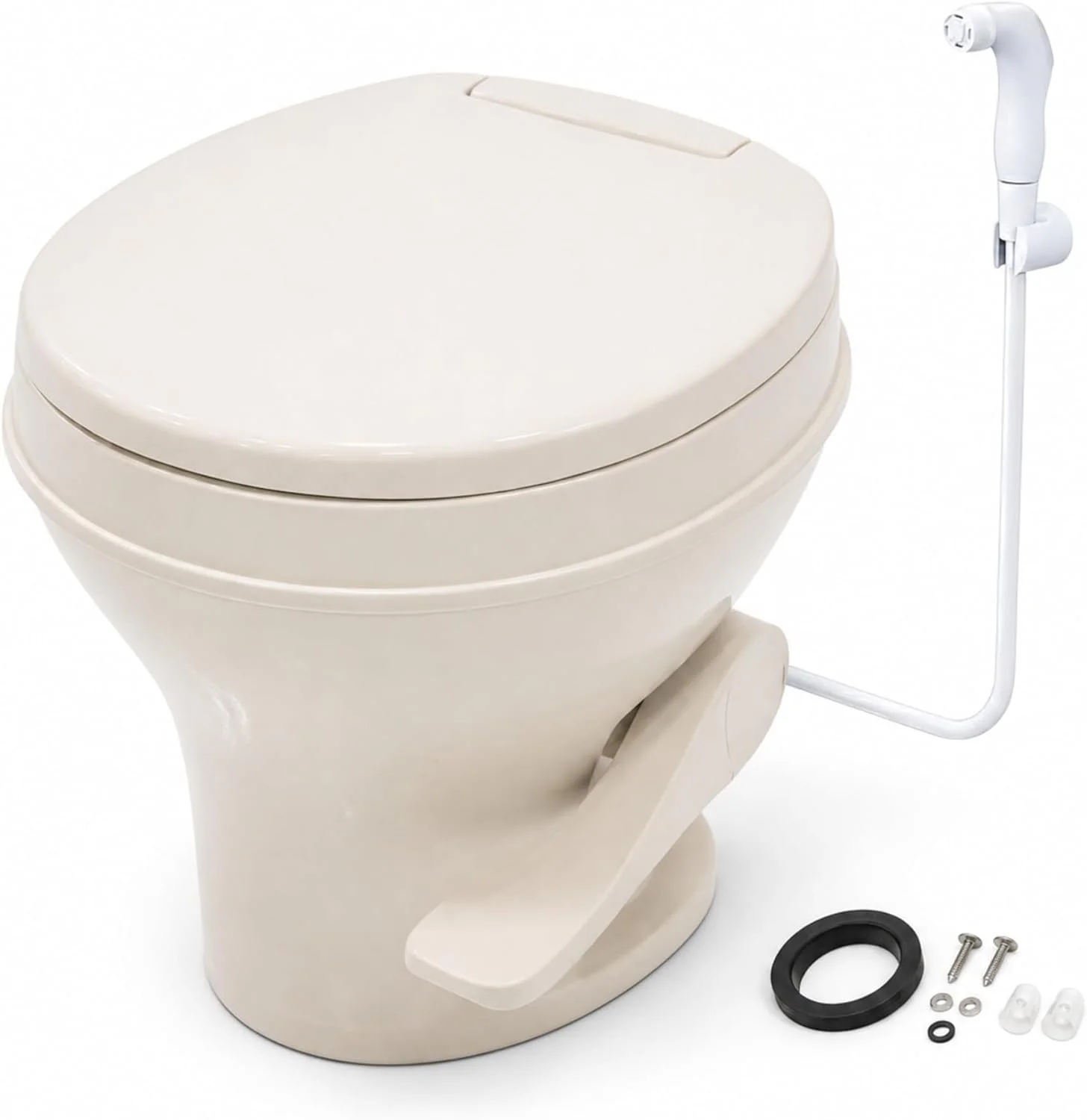 SEAFLO RV Toilet, 18.4 Residential Height, Fits Most RVs (9.5 Rough-In), 2-Bolt Mount, SFRTPH-01-01 - Image 6