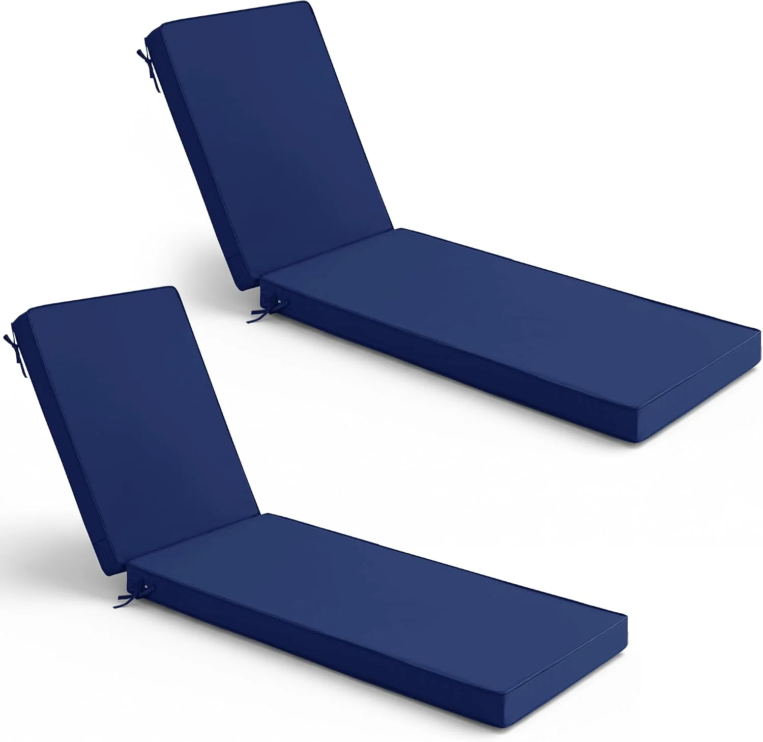 Summsun Chaise Lounge Cushions Outdoor Set of 2, Waterproof and Fade Resistant Sun Lounger Replacement Cushion - Image 7