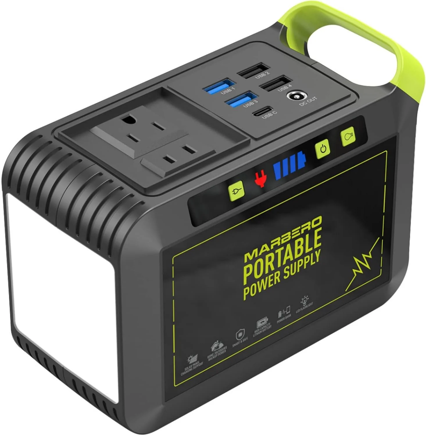 MARBERO Portable Power Station 88Wh Camping Lithium Battery Solar Generator Fast Charging with AC Outlet 120W Peak Power - Image 7