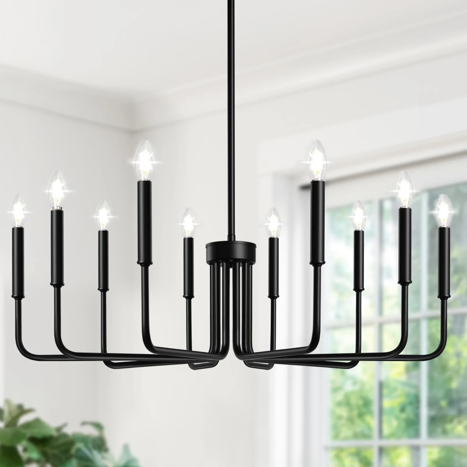 6-Light Farmhouse Chandelier for Dining Room Lighting Fixtures Hanging - Image 5