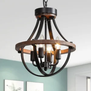 Alternative view of Lanpesting Farmhouse Chandelier, Modern Hanging Pendant Lighting