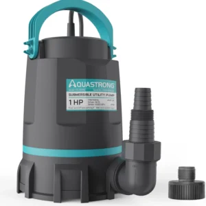 Alternative view of Aquastrong Sump Pump 1 HP 4500 GPH Submersible Water Pump Thermoplastic Portable Utility Pump High Flow Water Removal