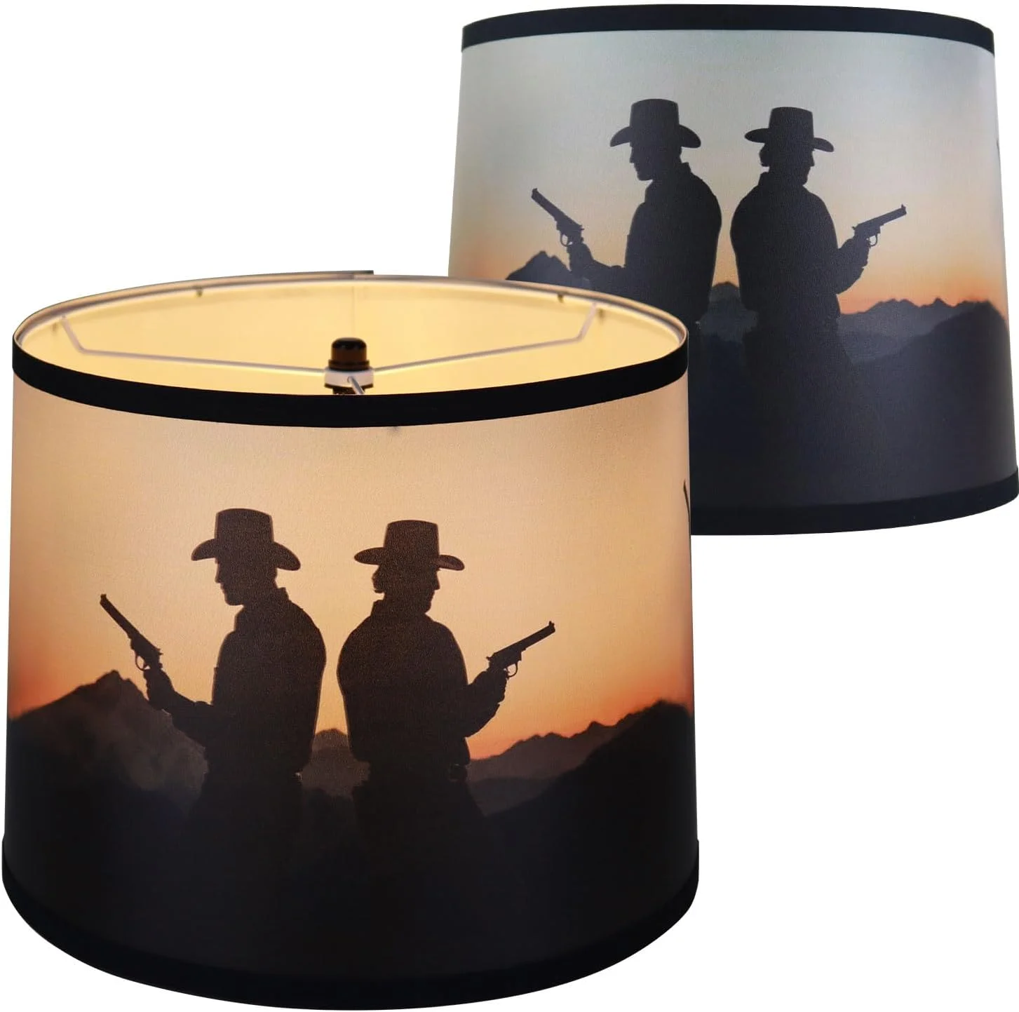 Rustic Deer Printed Empire Lamp Shades Set of 2 - Image 9