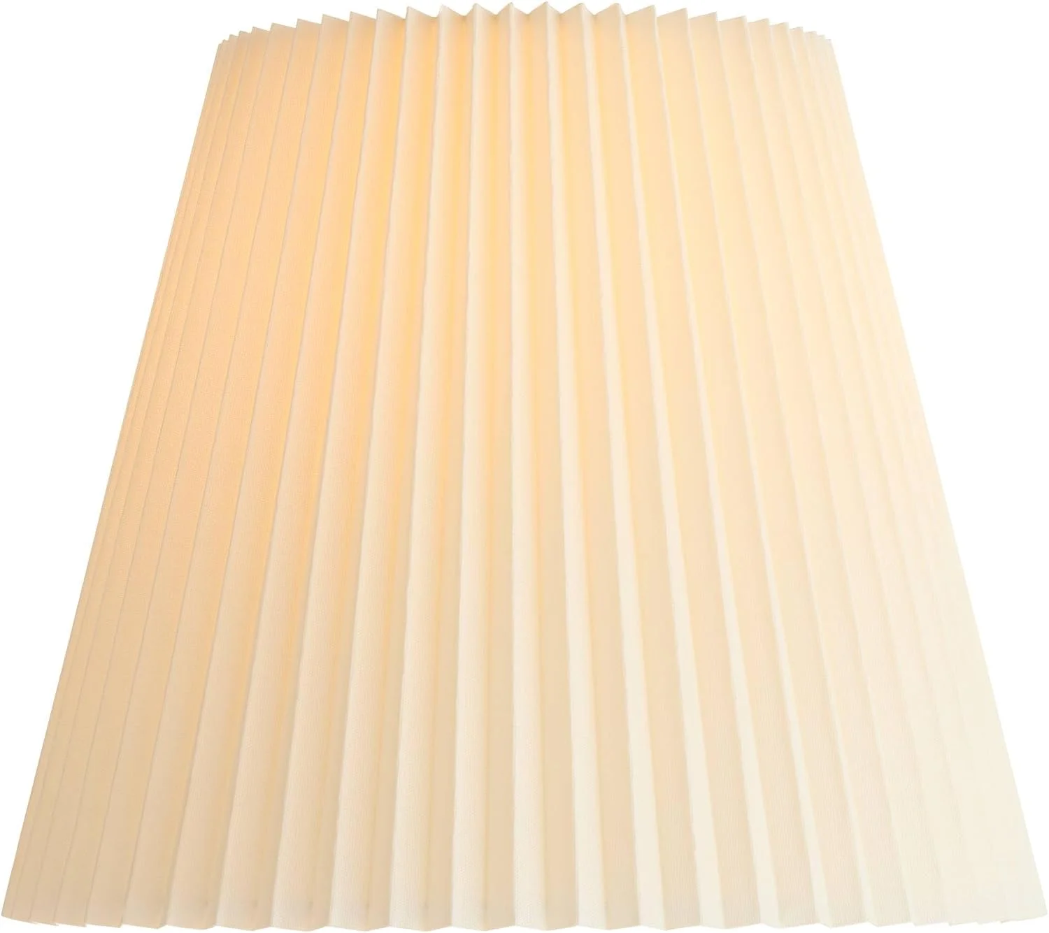 10 Top x 17 Bottom x 14 1/2 High x 14 3/4 Slant Lamp Shade (Pre-Assembled) Replacement Large Ivory White Bell Round - Image 6