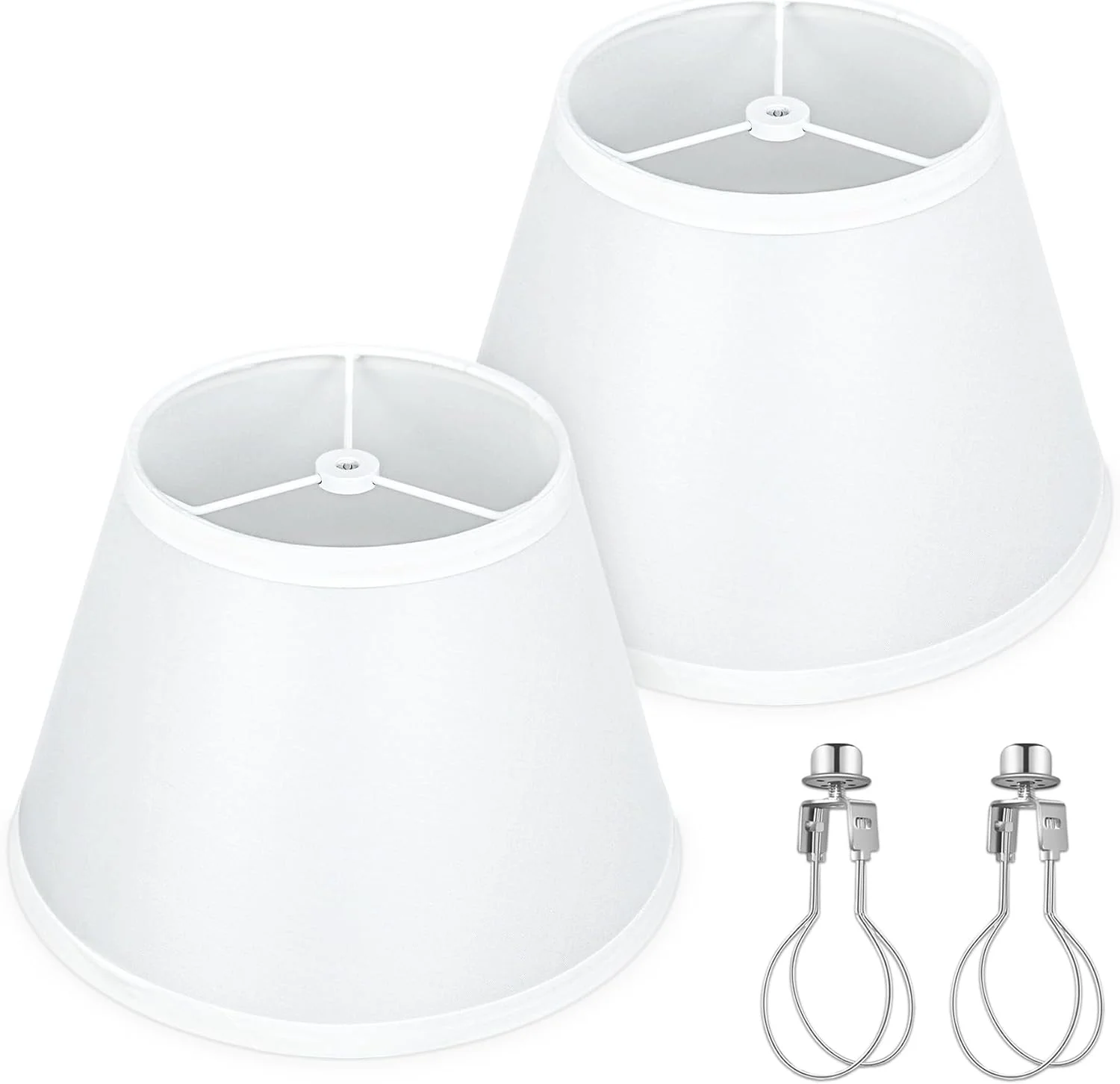 Beige Empire Lamp Shades Set of 2 - Image 7