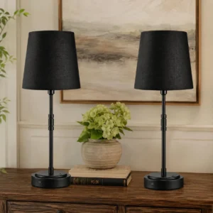 Cordless Table Lamps Set of 2 ¨C Battery Operated Lamp with 7500mAh Rechargeable Battery, Dimmable, Bulb Included