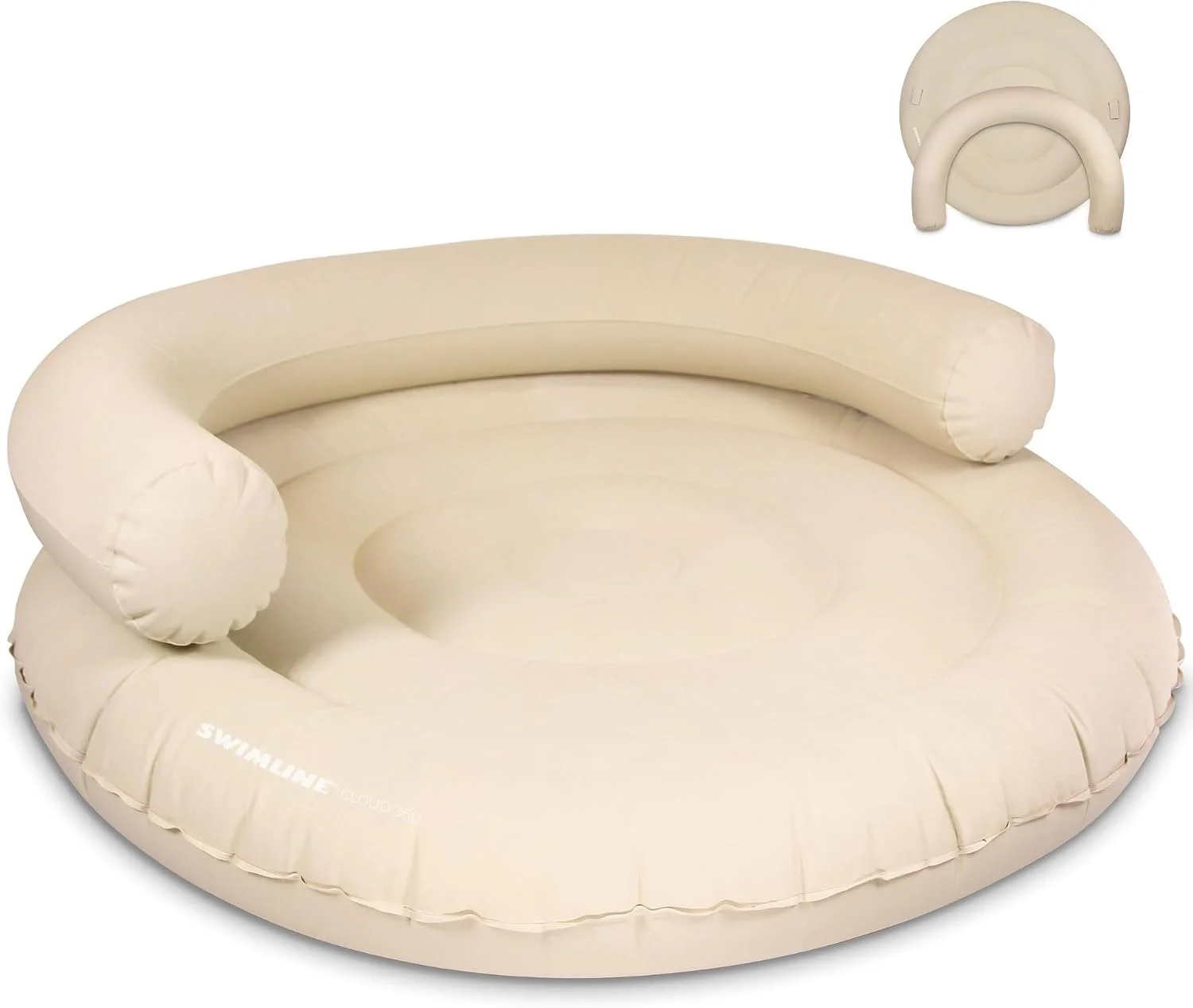 SWIMLINE Solstice Fabric Covered Pool Float Mattress Red Lounger Raft for Adults & Kids I Comfortable Head Back Rest & - Image 4