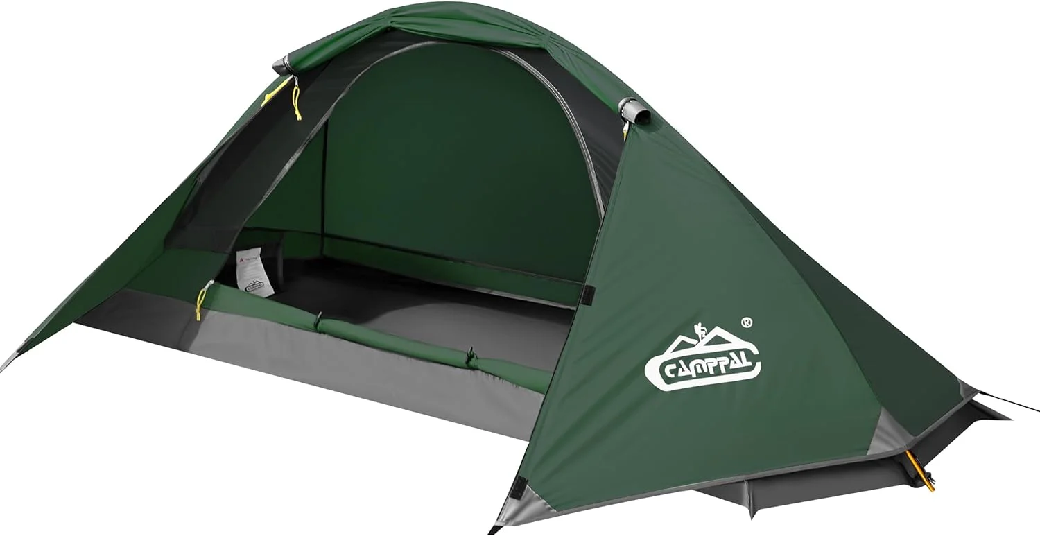 camppal 1 Person Tent for Camping Hiking Mountain Hunting Backpacking Tents 4 Season Resistance to Windproof Rainproof - Image 3
