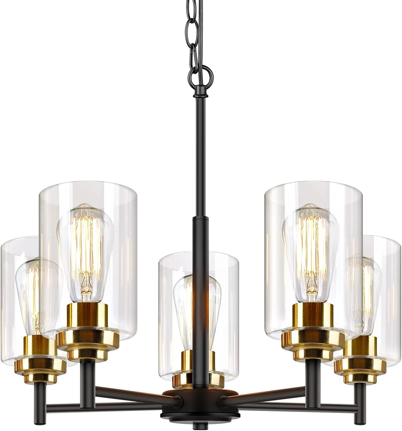 Sucolite 33.5'' Dia 8-Light Chandelier for Dining Room Kitchen Island - Image 4