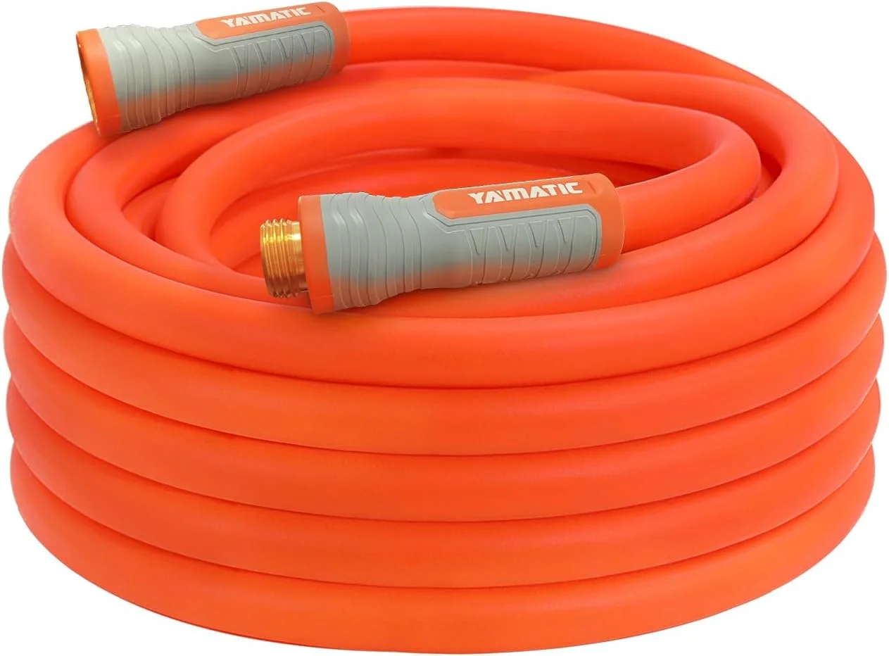 YAMATIC Flexible Garden Hose 5/8 x 75ft, 360° Swivel Handle, Burst 600 PSI, 75 Foot Heavy Duty Water Hose for - Image 13