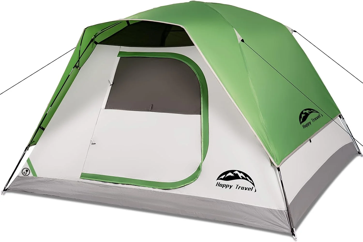 Happy Travel Camping Tent, 4/6 Person Dome Tents for Camping with Rainfly, Waterproof Clip Easy Setup Portable Family - Image 4