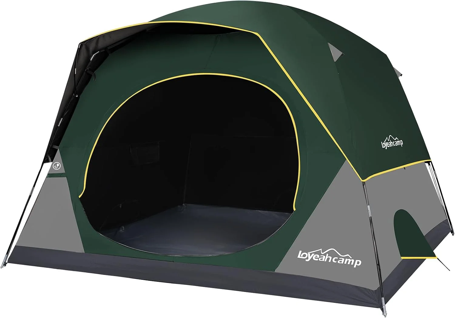 LOYEAHCAMP Tent 4/6 Person Blackout Camping Tent with Rainfly, Waterproof Portable Double Layer Family Dome Tent for - Image 5
