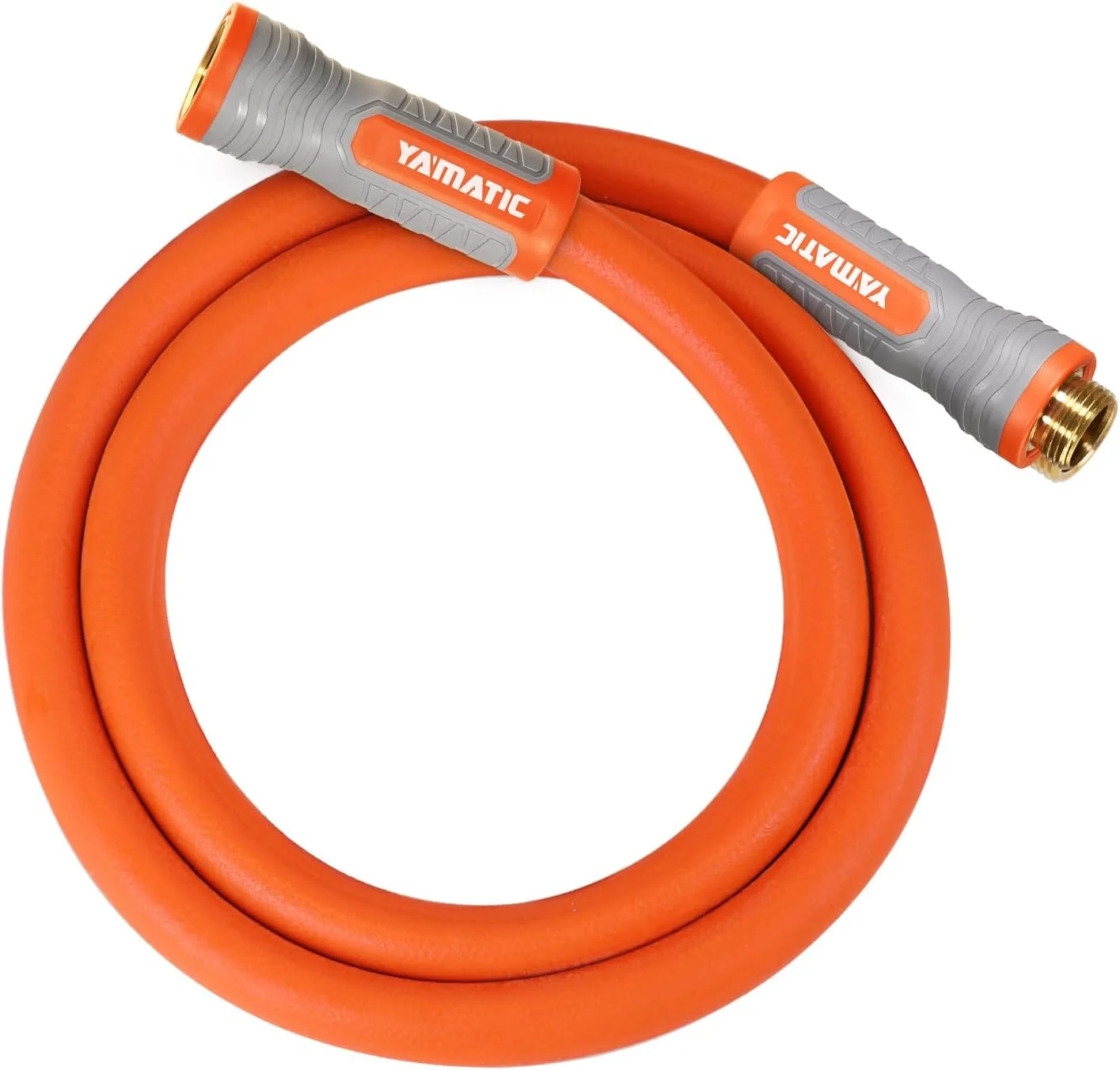 YAMATIC Flexible Garden Hose 5/8 x 75ft, 360° Swivel Handle, Burst 600 PSI, 75 Foot Heavy Duty Water Hose for - Image 3
