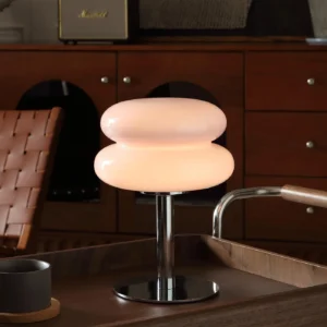 Alternative view of Glivpny Mushroom Lamp Table Lamp for Night Stands, Dimmable, Mid Century Modern Desk Lamps for Bedroom