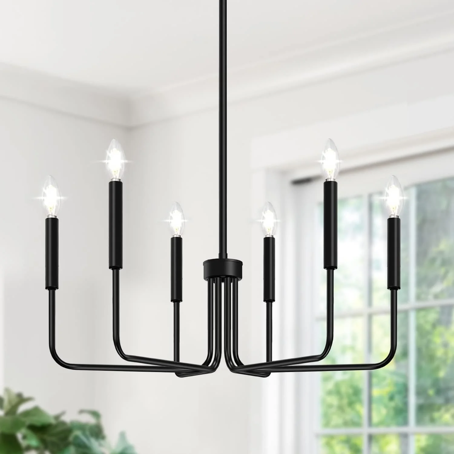 6-Light Farmhouse Chandelier for Dining Room Lighting Fixtures Hanging - Image 12