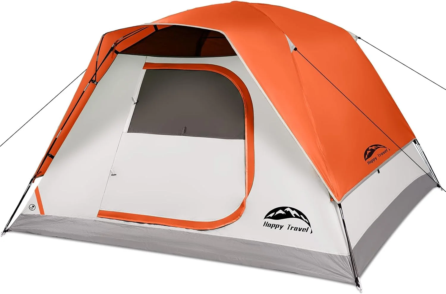 Happy Travel Camping Tent, 4/6 Person Dome Tents for Camping with Rainfly, Waterproof Clip Easy Setup Portable Family - Image 5