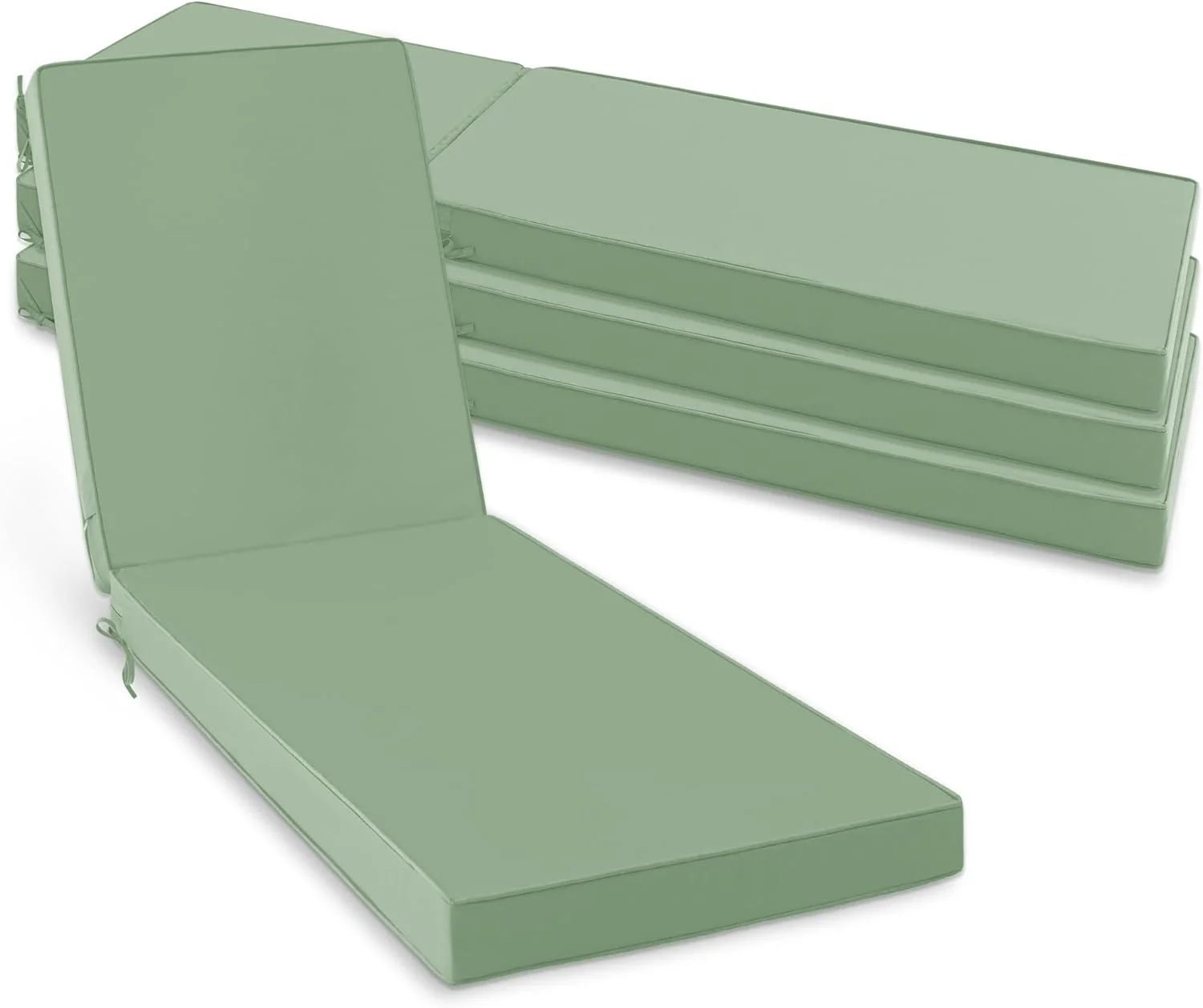 Summsun Chaise Lounge Cushions Outdoor Set of 2, Waterproof and Fade Resistant Sun Lounger Replacement Cushion - Image 16