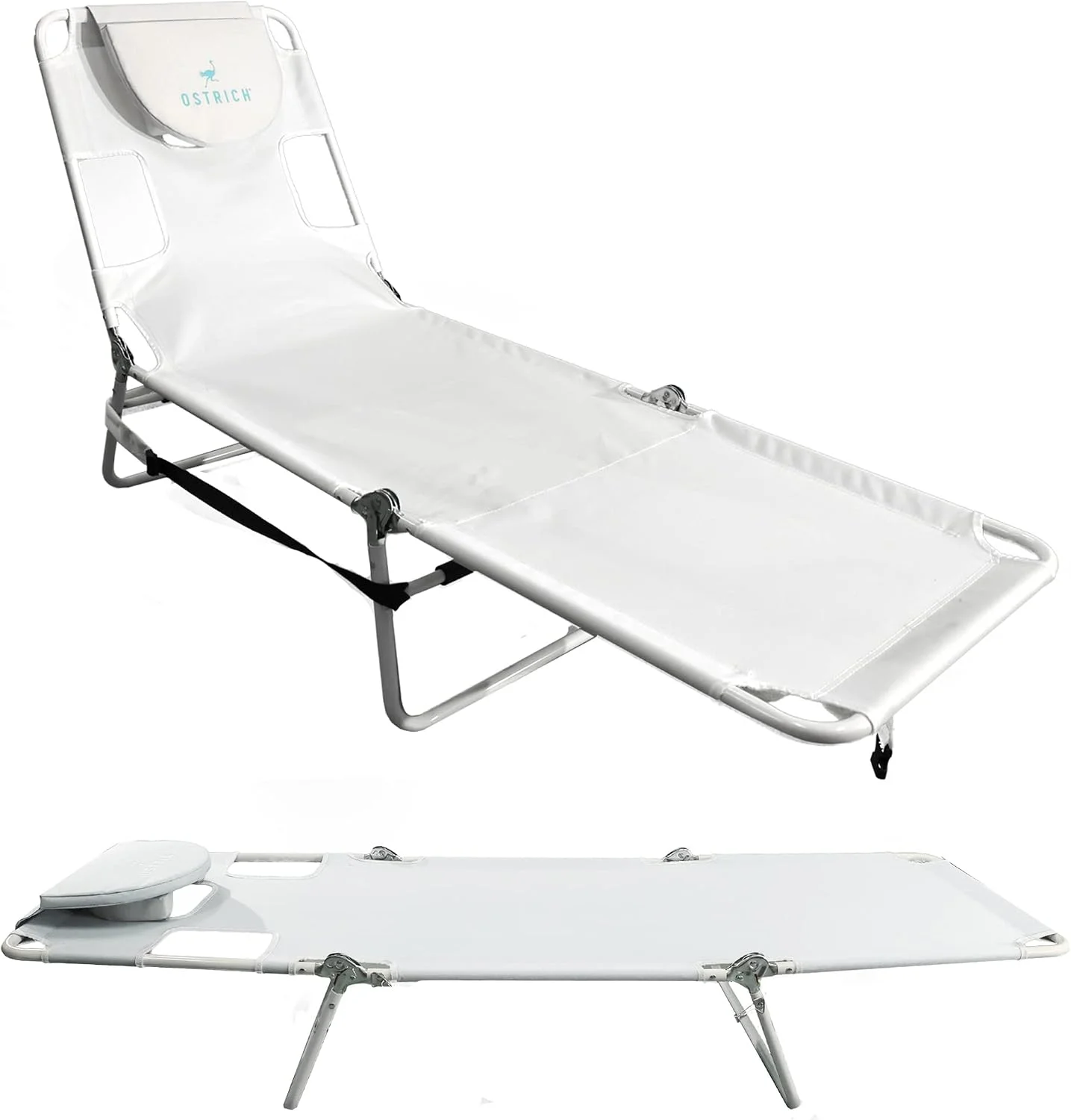 Ostrich the Ladies Comfort Lounger with Chest Support, Foldable and Portable Reclining Outdoor Patio Beach Lawn Camping - Image 7