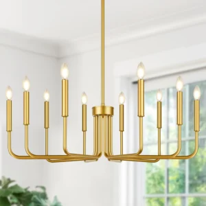 6-Light Farmhouse Chandelier for Dining Room Lighting Fixtures Hanging