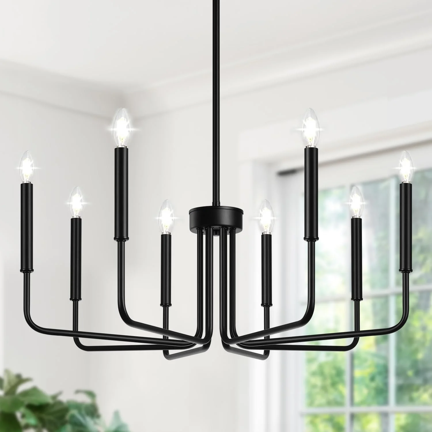 6-Light Farmhouse Chandelier for Dining Room Lighting Fixtures Hanging - Image 8